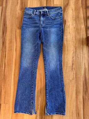 Express Women's Blue Flare Jeans